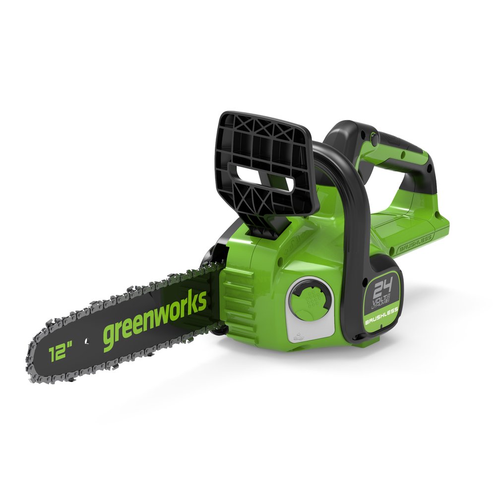 Цепная пила аккумуляторная GreenWorks GD24CS30, 24V, 30см, бесщеточная, c 1хАКБ 2 Ач c USB и ЗУ 2007007USB2
