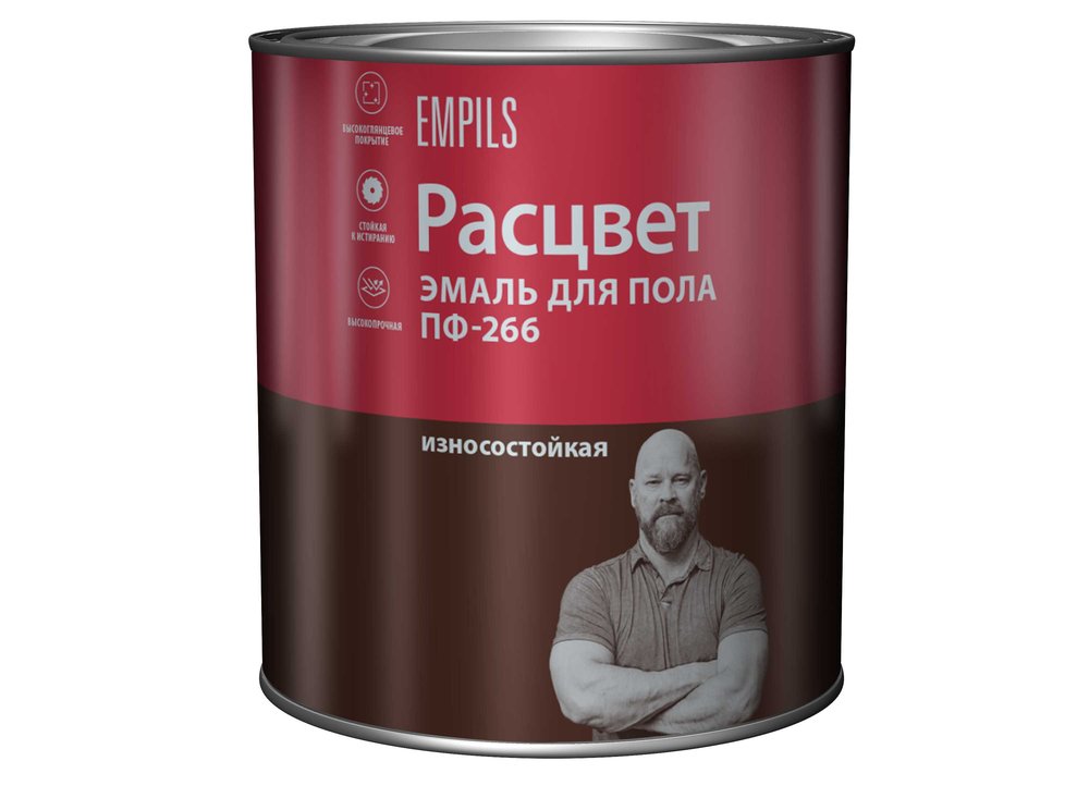 Эмаль для пола Расцвет золотистая, 1.9 кг 10587