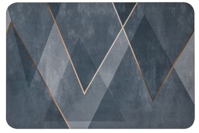 Коврик влаговпитывающий PERFECTO LINEA серия DIATOMITE, 40x60 см, sharp lines, 22-406001
