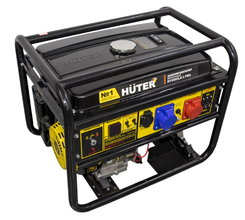 Электрогенератор Huter DY9500LX-3 PRO-электростартер 380В/220В 64/1/77