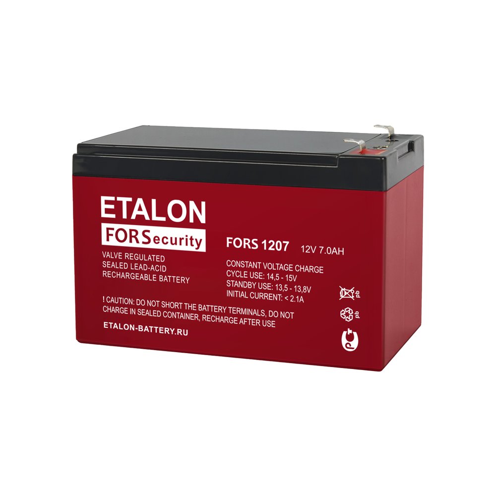 Аккумулятор премиум ETALON FORS 1207 (12 В, 7 Ач) Etalon Battery 00-00006432