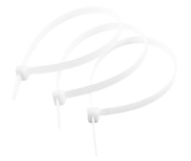 Нейлоновые хомуты Зубр белые, 9x1020 мм, 50 шт. 309010-90-1020