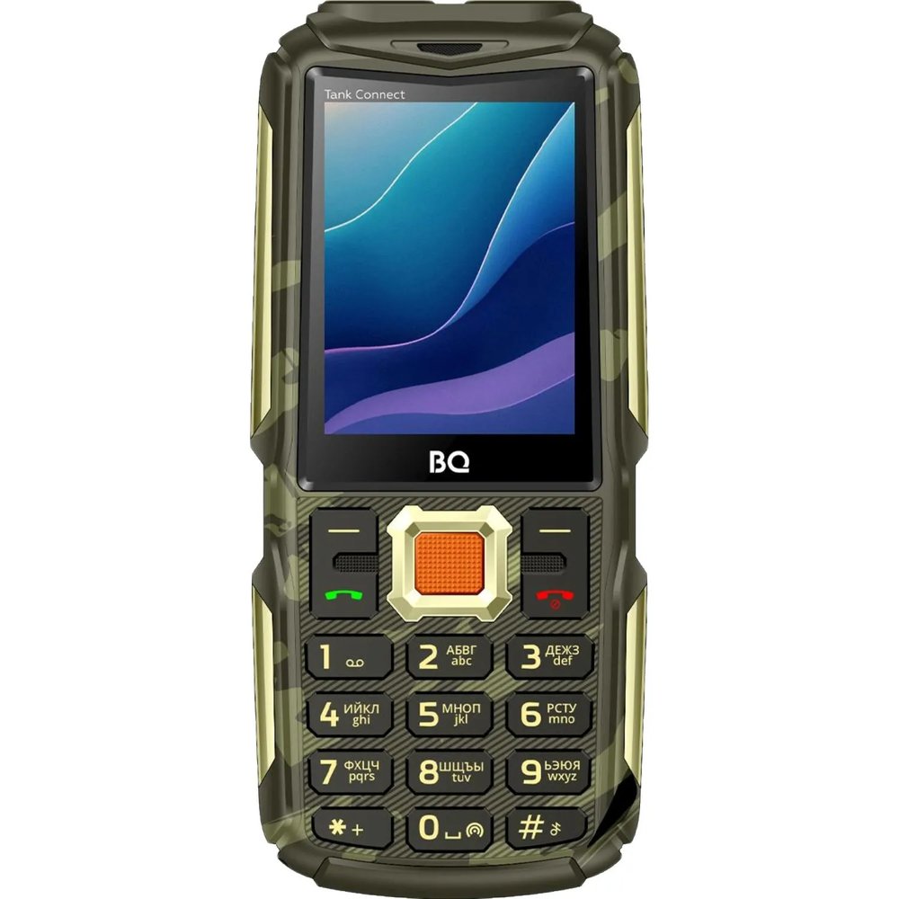 Мобильный телефон BQ 2430L Tank Connect Camouflage+Gold