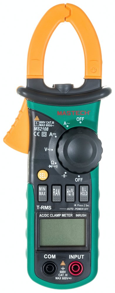Токоизмерительные цифровые клещи Mastech MS2108 00-00000247
