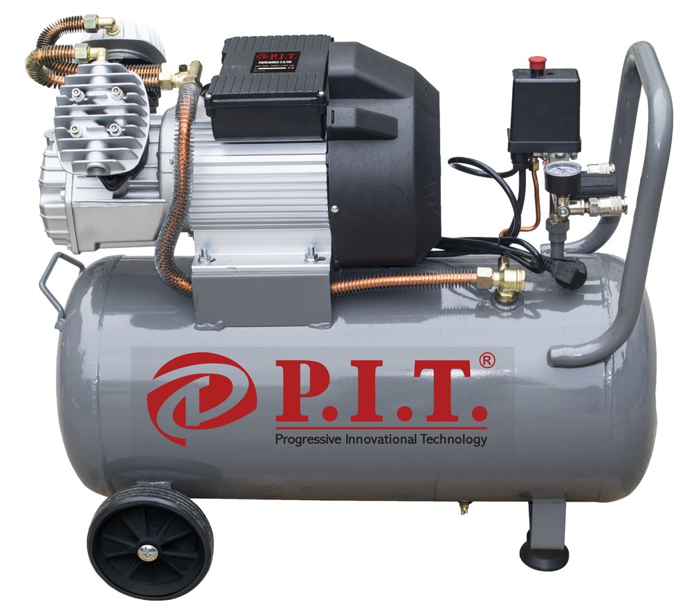 Компрессор P.I.T. 2.5кВт, 350л/мин, 50л, 2 выхода PAC016003-2,5/50