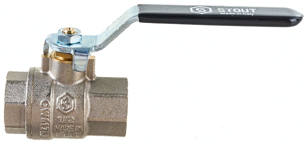 Шаровой полнопроходной кран STOUT ВР/ВР, ручка рычаг 1/2 SVB-0001-000015 RG008Q0F4RA3S0