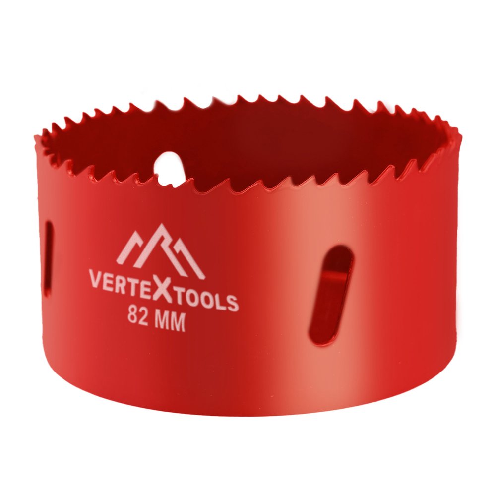 Коронка биметаллическая по металлу 82 мм vertextools 2525-82