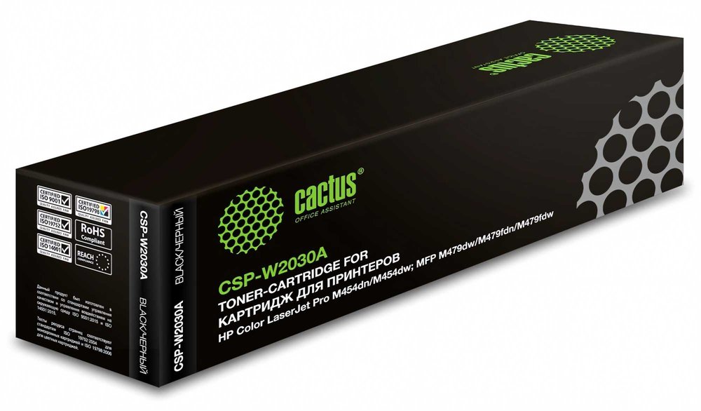 Лазерный картридж Cactus CSP-W2030A черный, 2400 страниц, для HP LJ M454/MFP M479 1885824