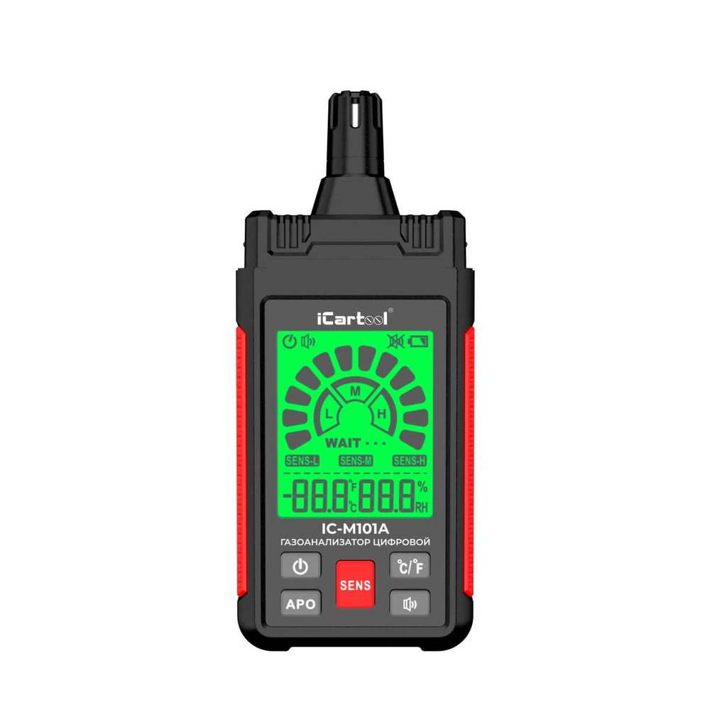 Цифровой детектор утечки взрывоопасных газов iCarTool 0-1000 ppm IC-M101A
