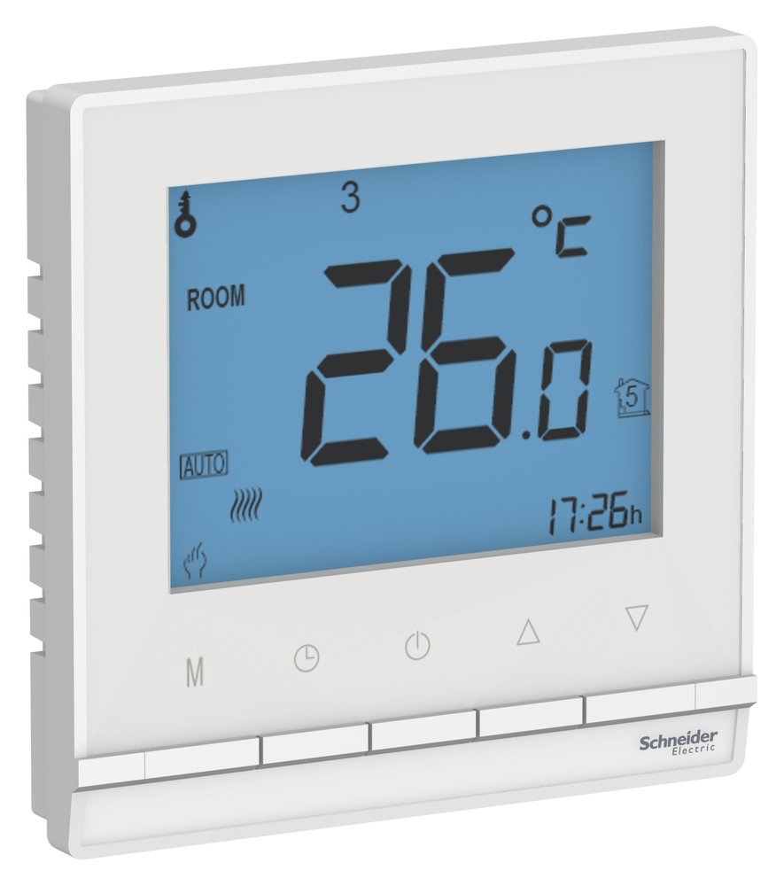 Терморегулятор с датчиком Systeme Electric (Schneider Electric) AtlasDesign, Белый, +5 до +35C, 16 A ATN000138