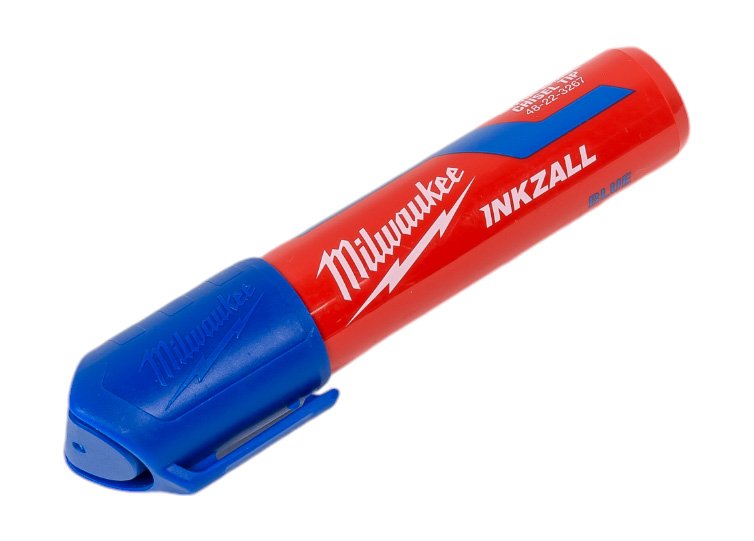 Супер-большой XL синий маркер для стройплощадки Milwaukee INKZALL 4932471561