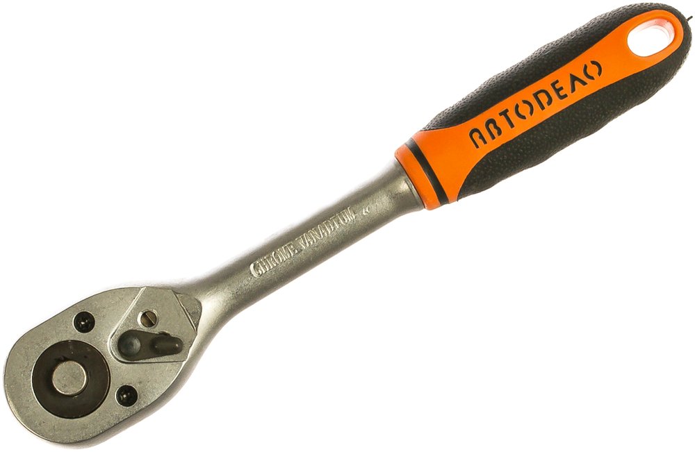 Трещотка с квадратом 3/8 L=200mm, 8 градусов АвтоDело 39729 11507