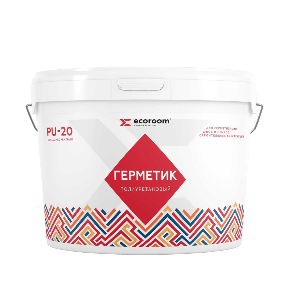 Полиуретановый герметик ECOROOM 2K PU-20 16 кг, белый E-PUгерм-7500/16