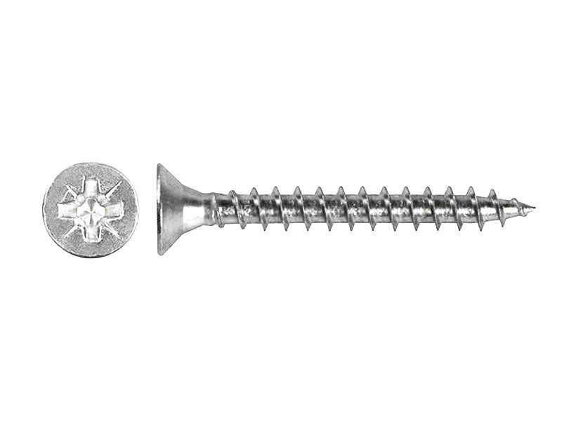 Шуруп крепежная техника белый цинк, 2,5x20 1000 шт. 431438 БК