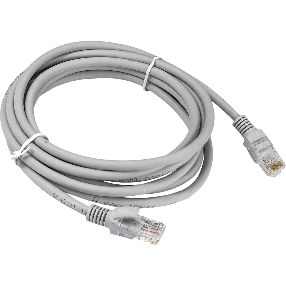 Патч-корд ExeGate UTP-RJ45-RJ45-5e-3M-LSZH-GY, cat.5e, 3м <,EX286384RUS