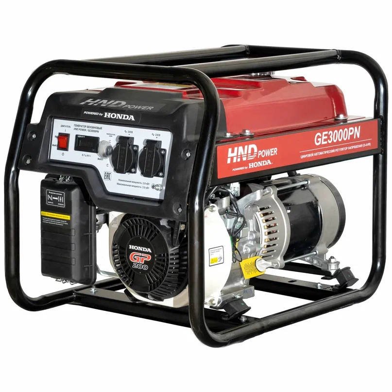 Бензиновый генератор HND GE 3000 PN с двигателем Honda GE3000PN