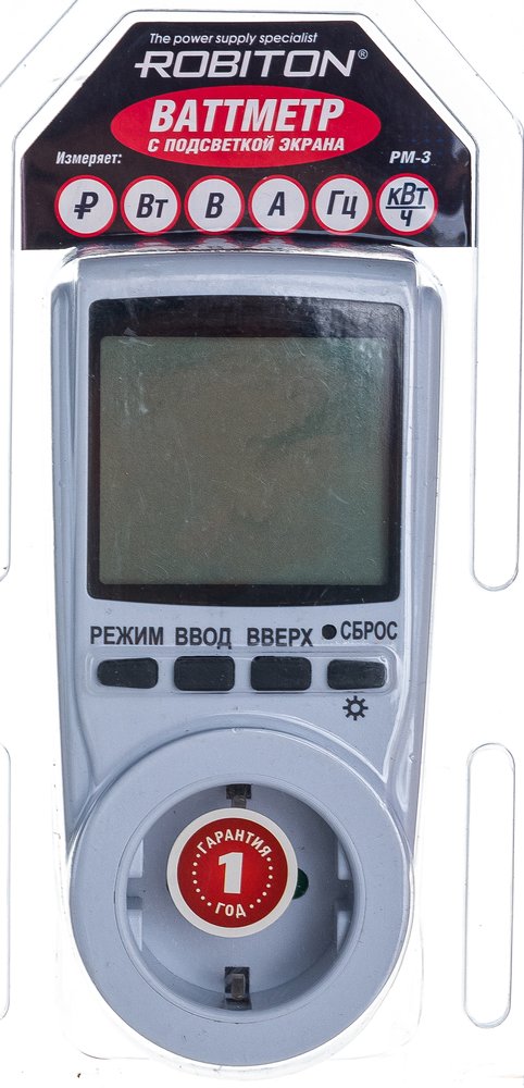 Ваттметр Robiton PM-3 BL1 15427