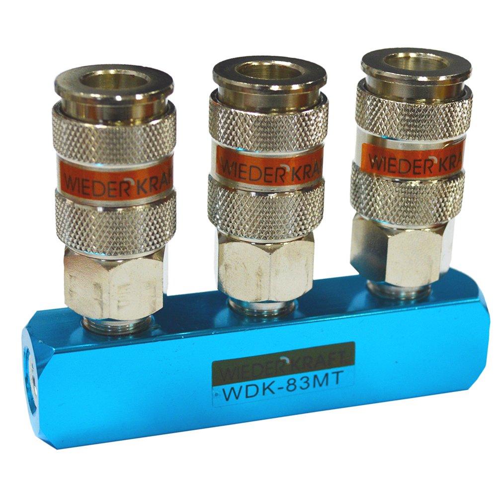 Разветвитель пневматический (1/4', рапид EURO) WIEDERKRAFT WDK-83MT