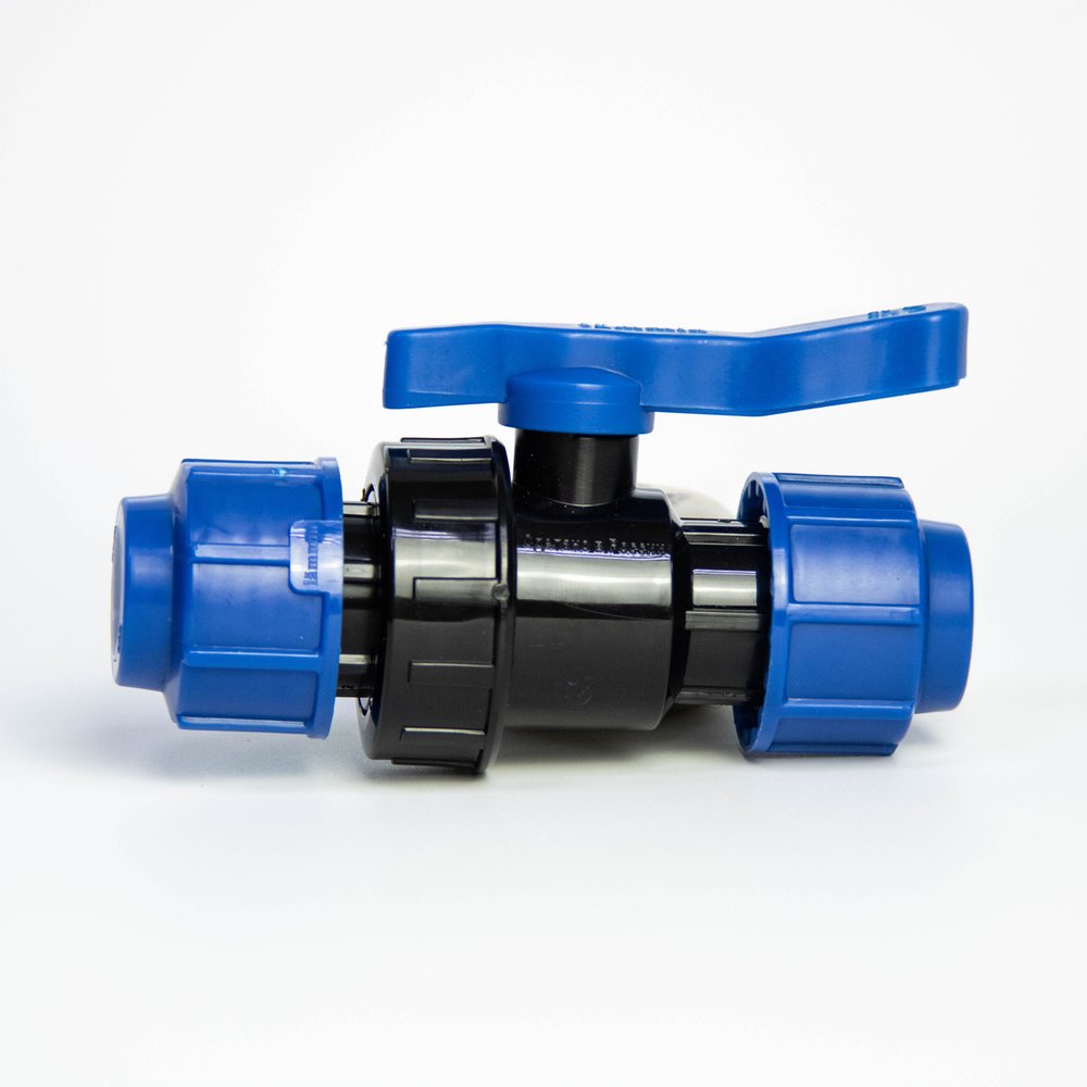 Кран компрессионный для ПЭ труб LAMMIN 20 Lm34111020020