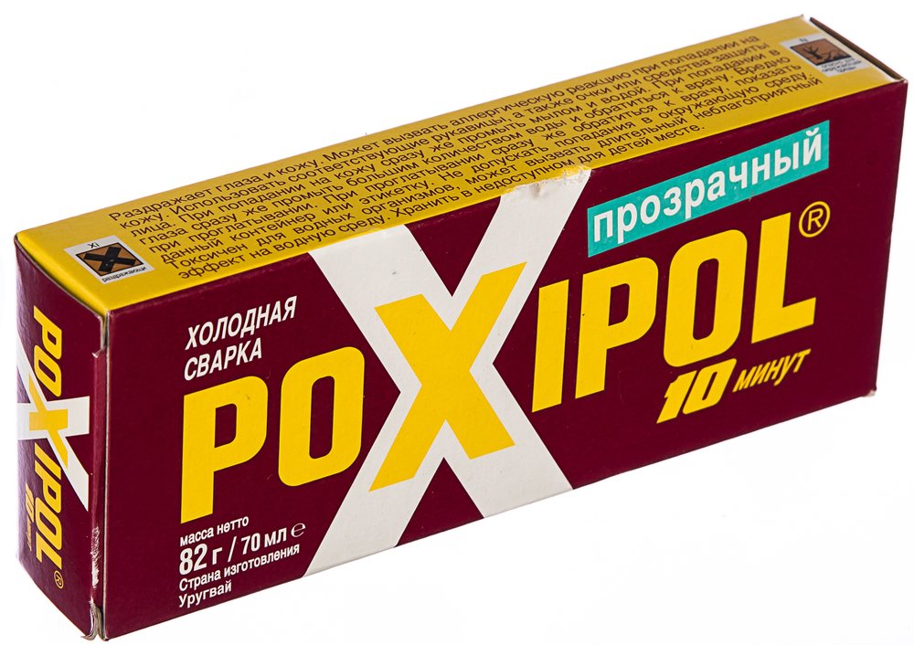 Прозрачная холодная сварка POXIPOL 70мл 00269