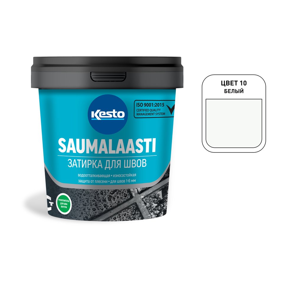 Затирка Kesto Saumalaasti 10 1 кг, белый 80911