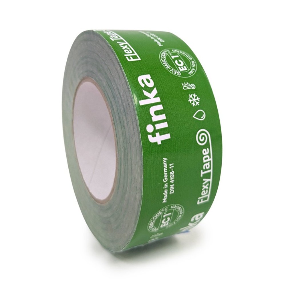 Клейкая лента Finka Flexy Tape 50 ммх25 м для склейки мембраны и пароизоляции, армированная FFT5025