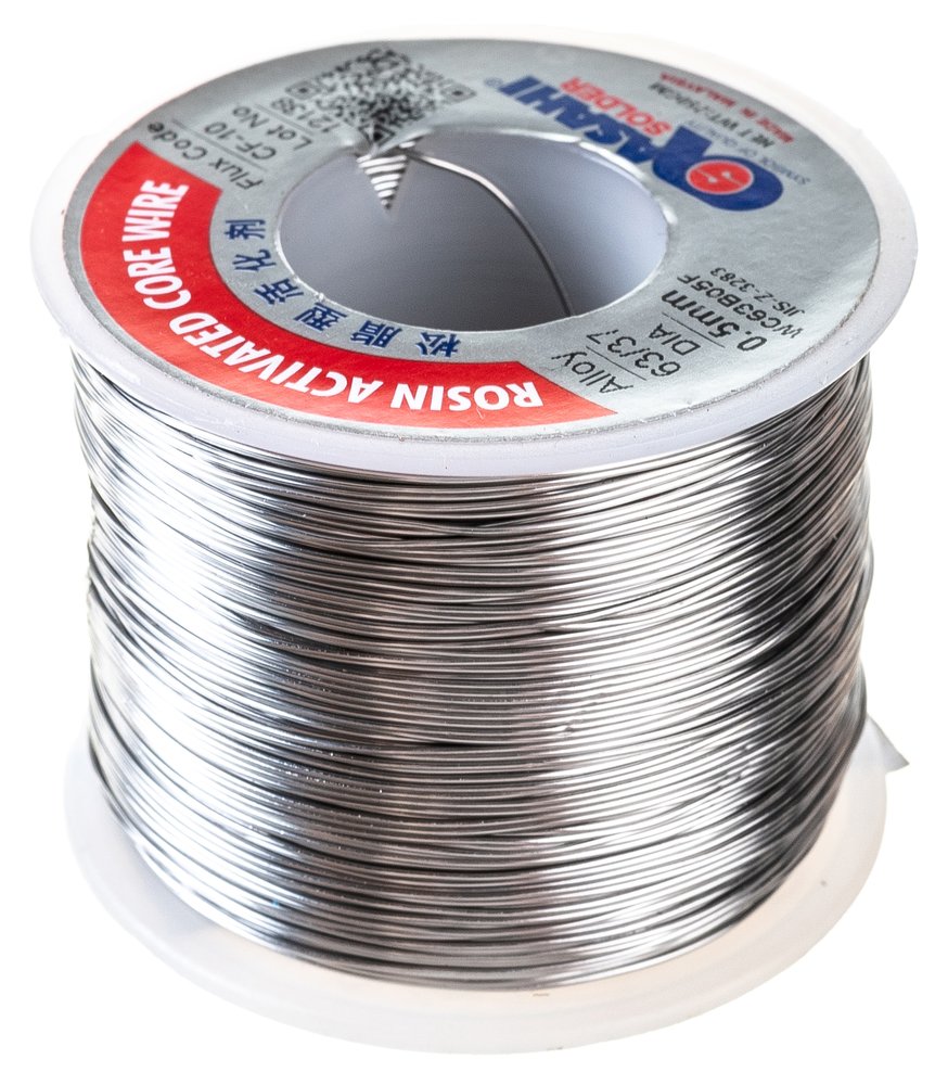 Припой (0.5 мм, 0.25 кг, Sn63/Pb37, CF10, флюс RA) ASAHI 00-00000060