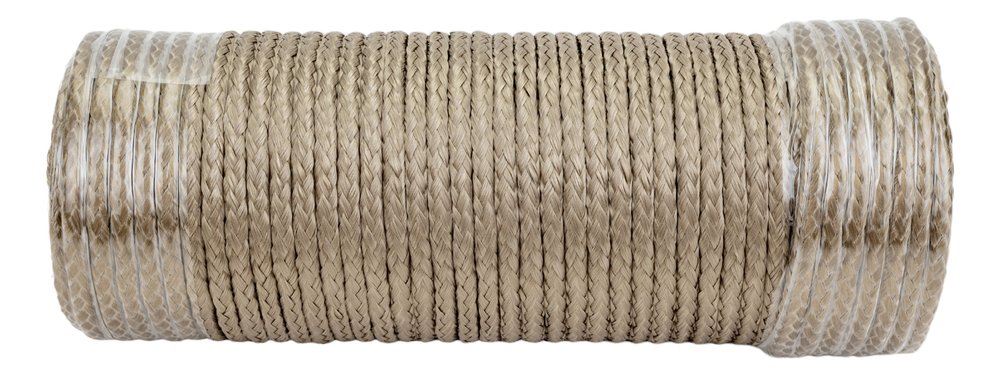 Базальтовый шнур BASFIBER диаметр 6 мм, длина 25 м, огнеупорный, 700C, уплотнительный Шнур 6-25
