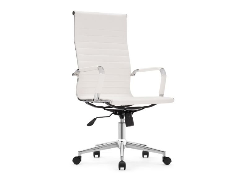 Компьютерное кресло Woodville reus pu white/chrome 15735