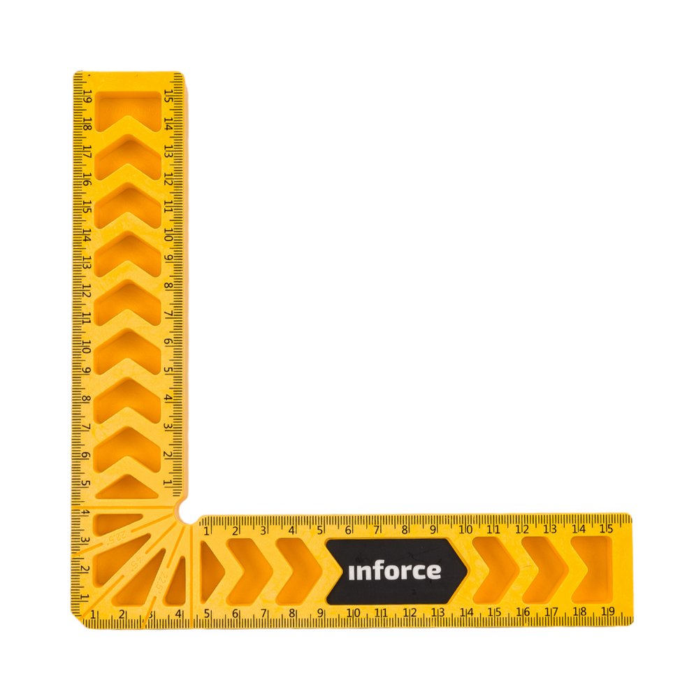 Прижимной угольник Inforce из полимера, 200х200 06-11-80