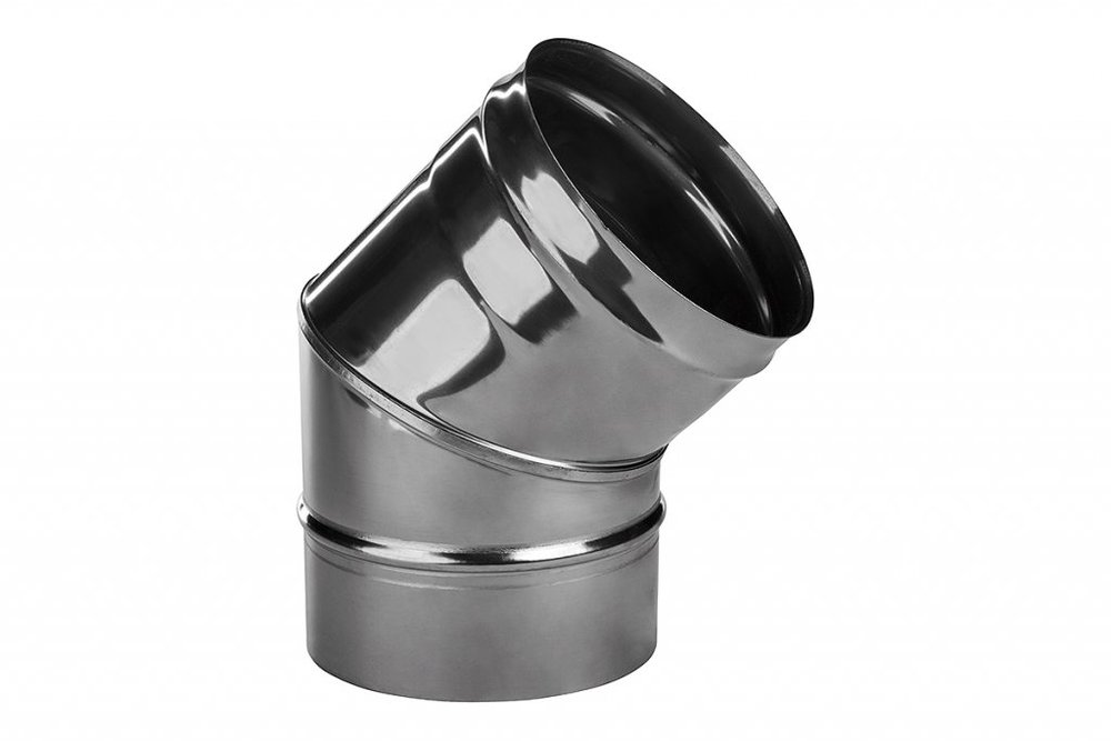 Колено Ferrum 0.5 мм, 45 гр, 135 гр, ф115 мм f2303