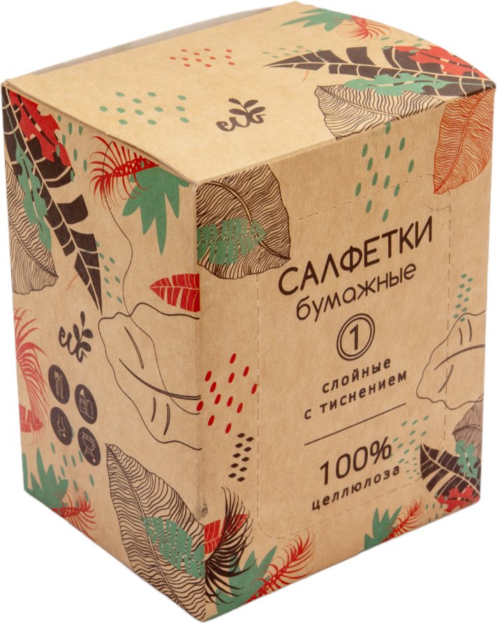 Диспенсерные салфетки Сыктывкарские 1 слой, 100 шт., в коробке СДК1.1
