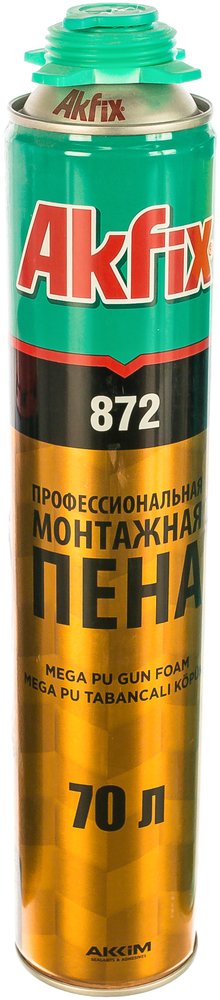 Профессиональная монтажная пена Akfix 872 Mega 70 л 1020 гр FA070