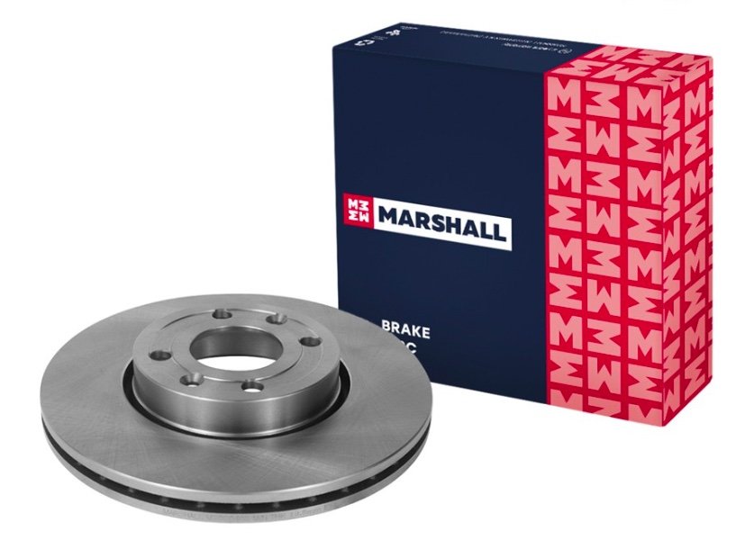 Тормозной диск передний Lada Largus с ABS 12-, Nissan Micra III, V 02-, Renault Clio III MARSHALL M2000405