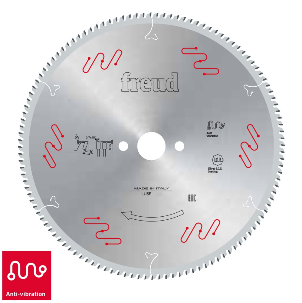 Пильный диск по алюминию 250x2.8x30 мм, Z100, HM Lu5E Freud 0100