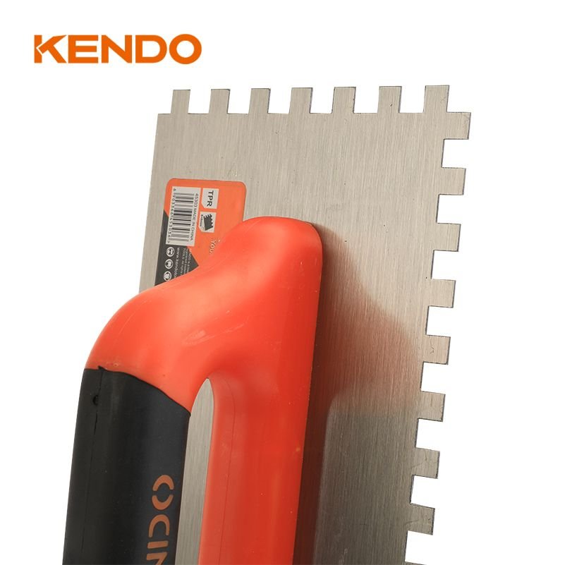 Гладилка зубчатая стальная KENDO 280x120 мм 45303