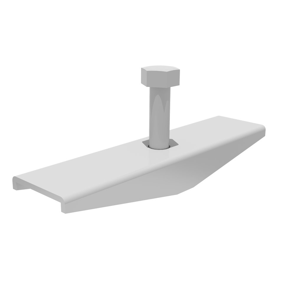 Стальной крепеж для лотка Gidrolica Standart dn100 планка+болт 8x35 108ст