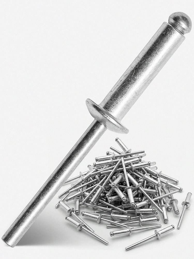 Заклепки алюминиевые Kubis 4.8x22 мм (толщина 15-17 мм), 50 шт. 01-04-4822