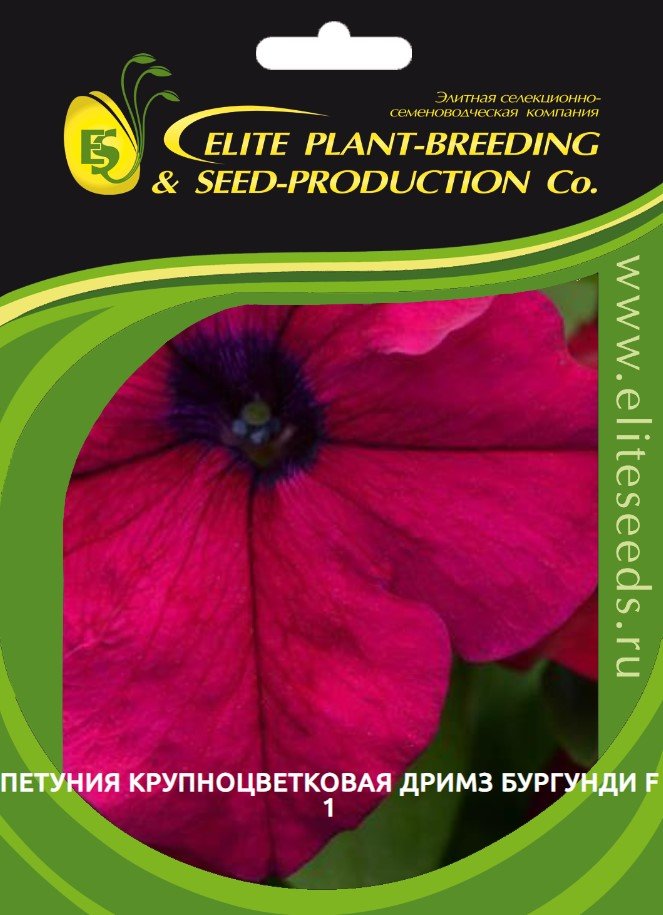 Петуния крупноцвет дримз бургунди f1 70 шт эс мини ELITE PLANT-BREEDING & SEED PRODUCTION Co. 1999943403