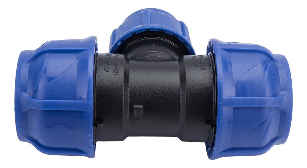 Компрессионный переходной тройник VALFEX ПНД, 50-40-50 1210012504050