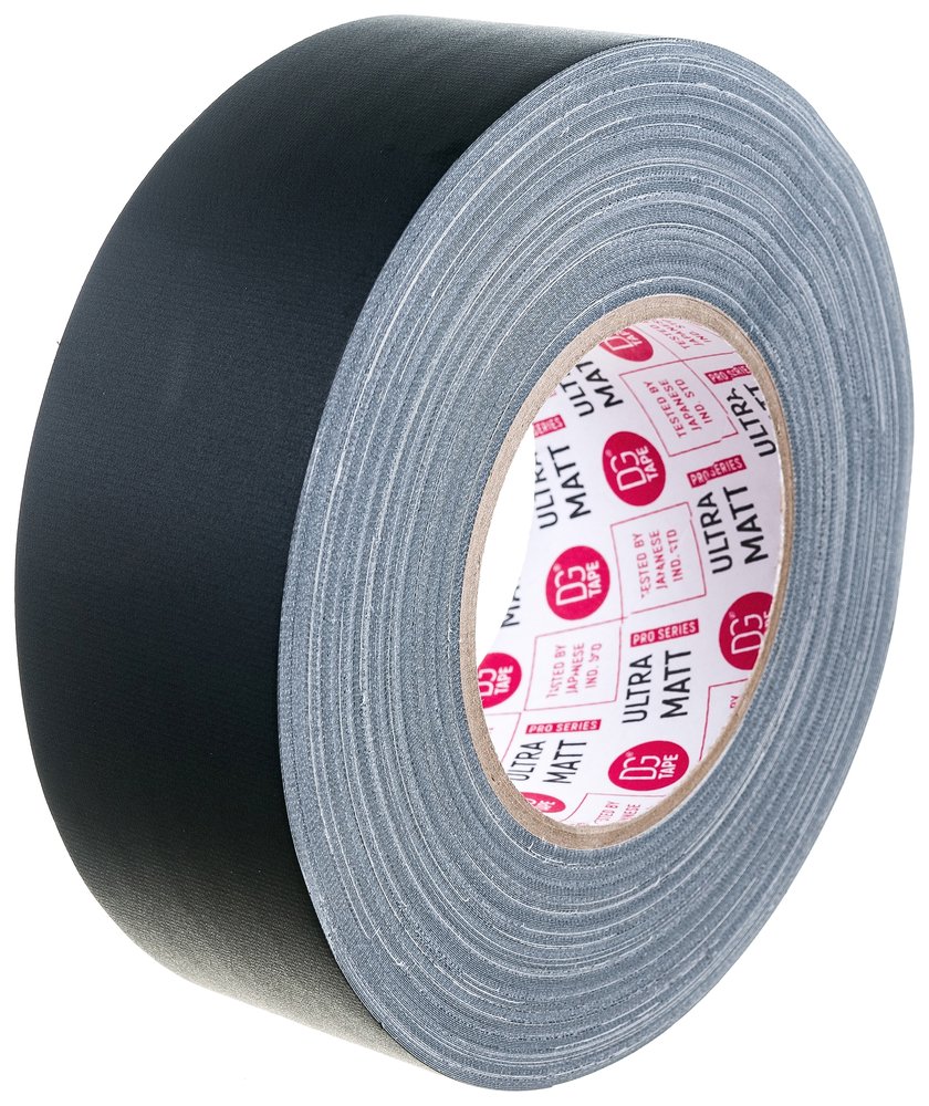 Клейкая лента DGTAPE ultraMATT - Гаффа тейп 50мм/50м - Черный UM50/50/B