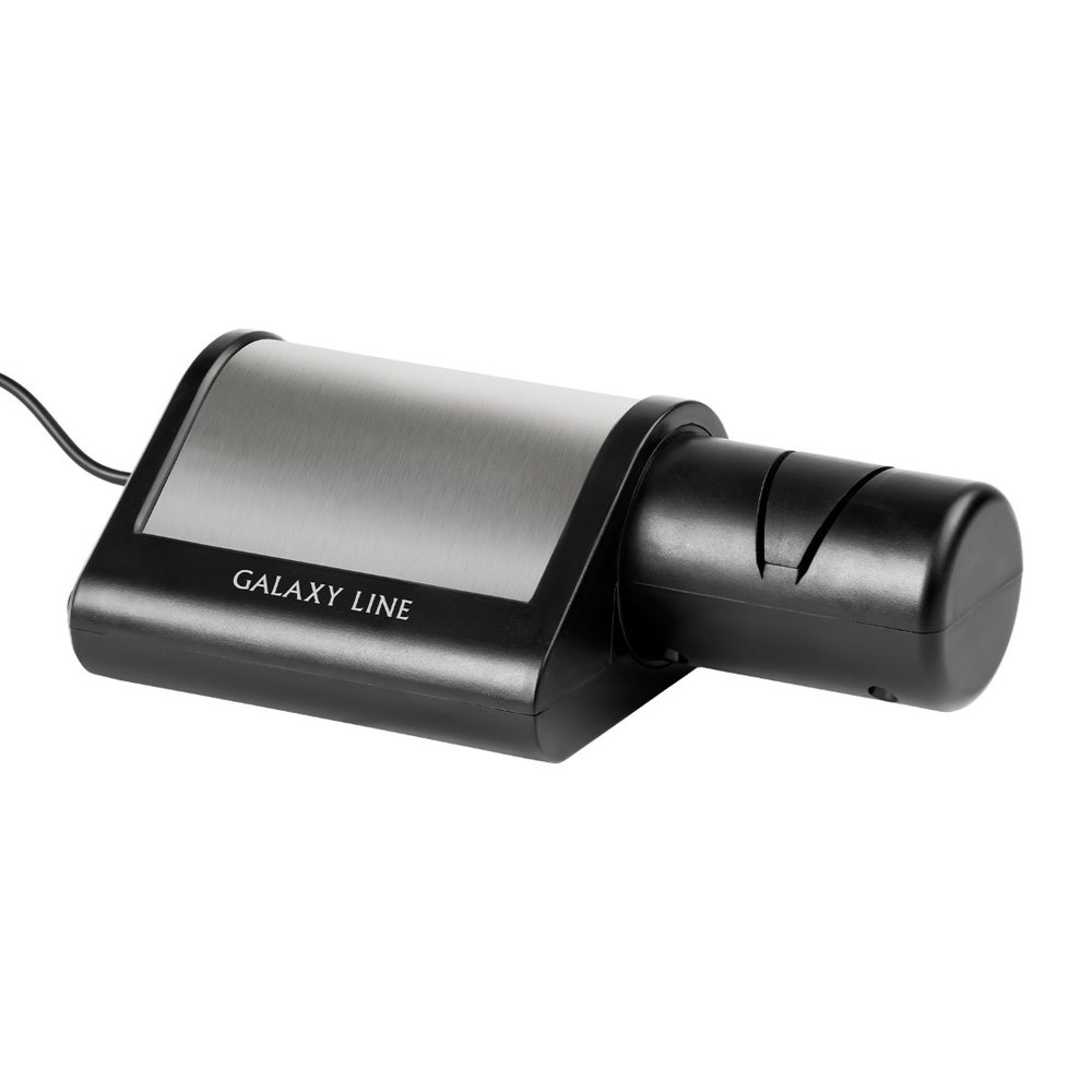 Электрическая точилка для ножей Galaxy LINE GL 2443, черный с серебристым, 18 Вт, для металлич-х, кухонных, керамических, спортивных, складных ножей 7021224430