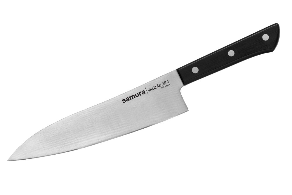 Кухонный нож Samura 'HARAKIRI' Гранд Сантоку 197 мм, коррозионно-стойкая сталь, ABS пластик SHR-0096B/K