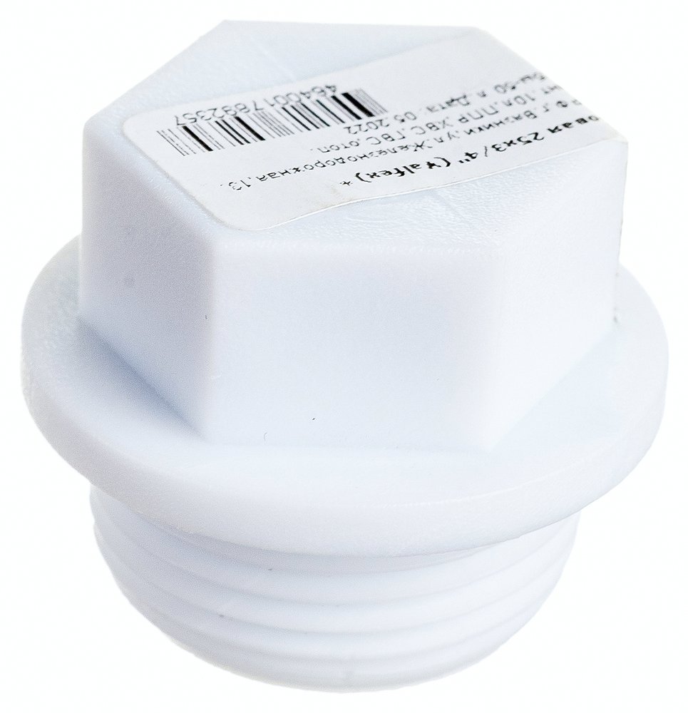 Пробка заглушка VALFEX PP-R белая, 25х3/4 дюйма НР 10163025 127-0176