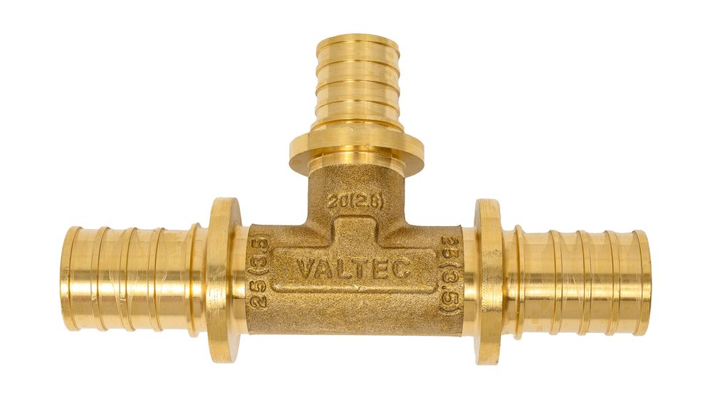 Надвижной тройник VALTEC переходной, 25х3.5-20х2.8-25х3.5 VTm.431.BG.252025