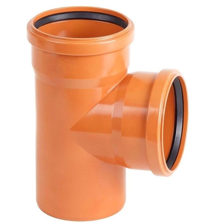 Тройник AQUAVIVA НПВХ 110-110x90 кирп. AQVD104110 55009