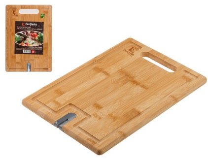 Доска разделочная PERFECTO LINEA с точилкой для ножей 33x23x1,5 см Bamboo 35-332315 ЦД-0309369375