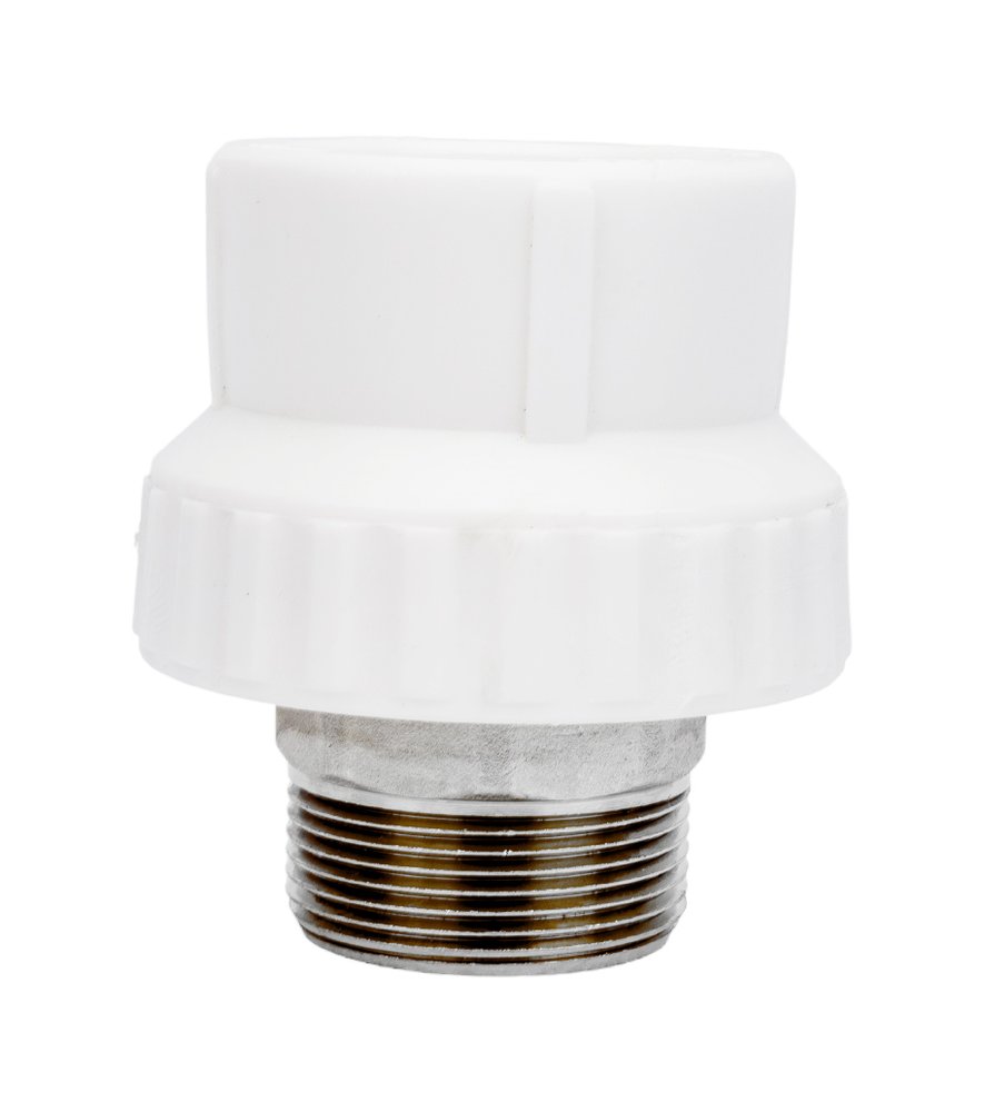 Комбинированная муфта VALFEX PP-R белая, под ключ 50х1 1/2 дюйма НР 10135050 127-0253