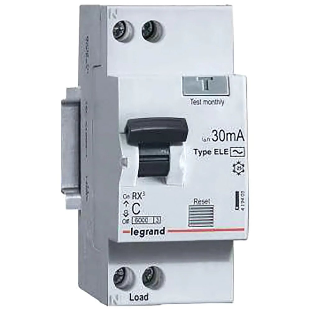 Выключатель автом. диф. тока Legrand RX3 1п (1P+N) C 16А 6кА 30мА AC 419399
