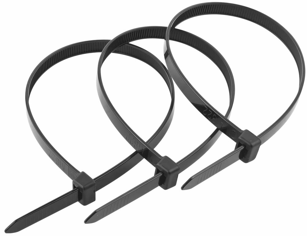 Нейлоновые хомуты Зубр черные, 4.5x250 мм, 100 шт. 309030-45-250